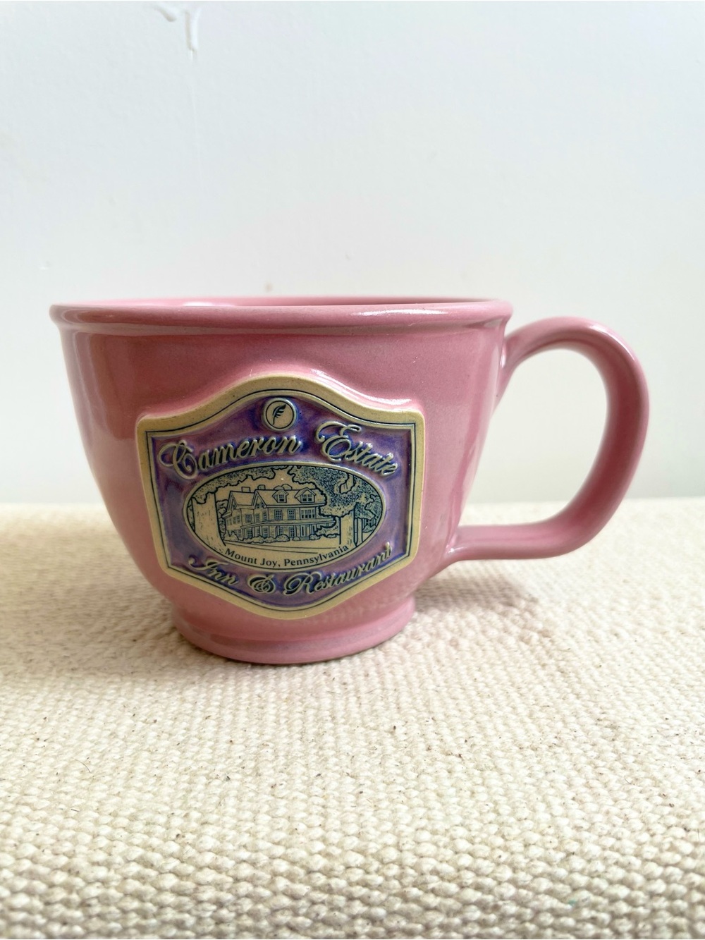 Deneen Pottery Drip Glaze Cameron Estate Inn Mount Joy, PA  16oz Soup/Coffee Mug